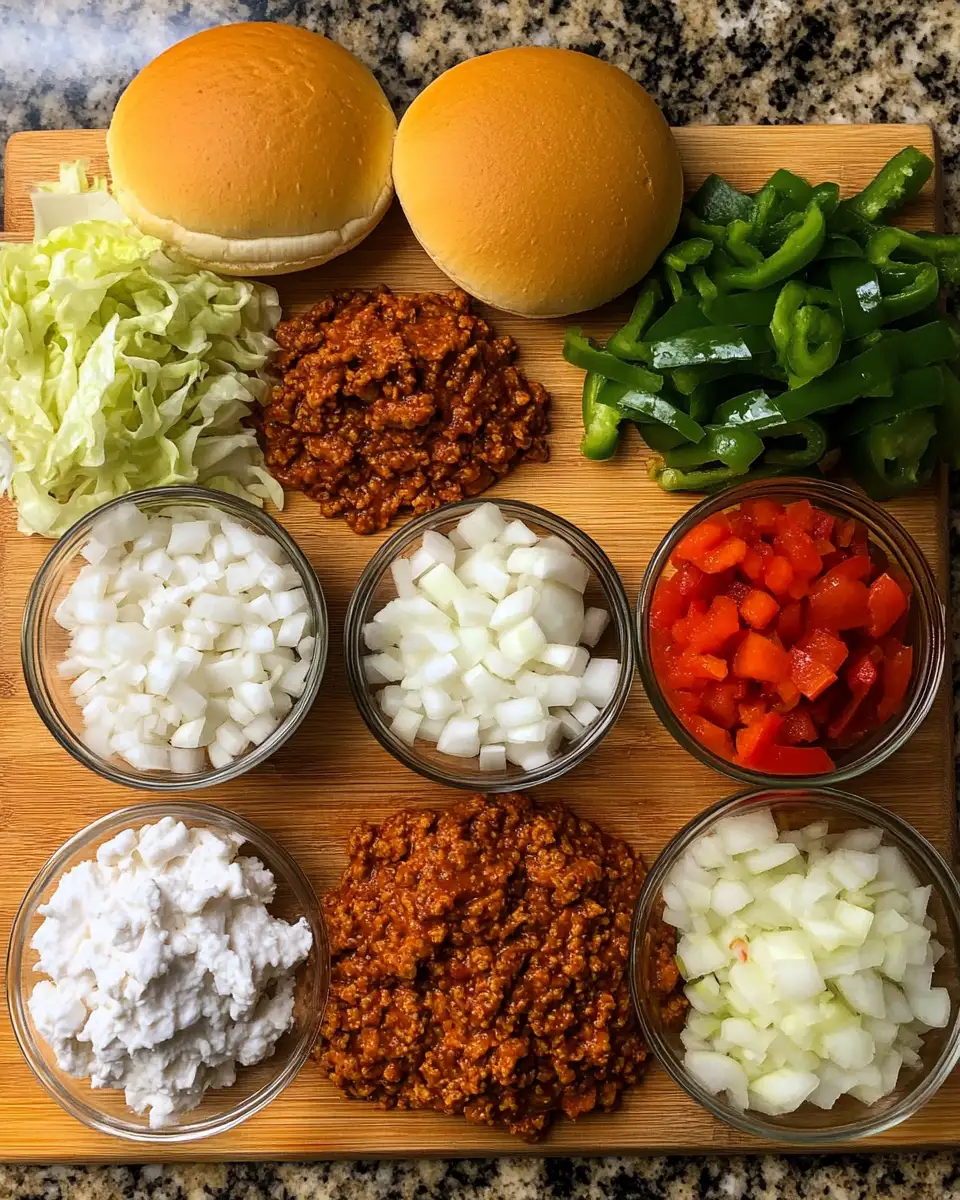 Ingredients for Spice Up Your Dinner with Cajun Chicken Sloppy Joes