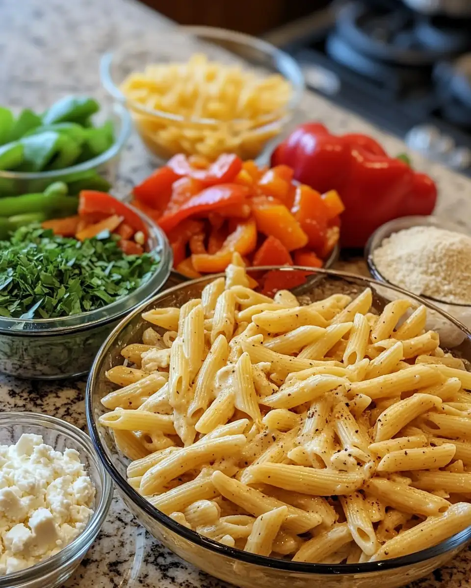 Ingredients for Cajun Cream Cheese Chicken Pasta Bake: Spice Up Your Dinner Tonight