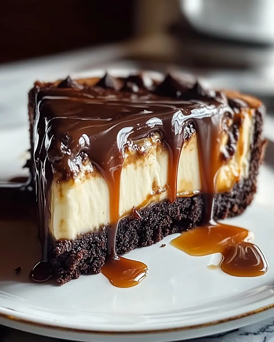 Indulge in Decadence: The Ultimate Caramel Brownie Cheesecake Experience - Featured Image