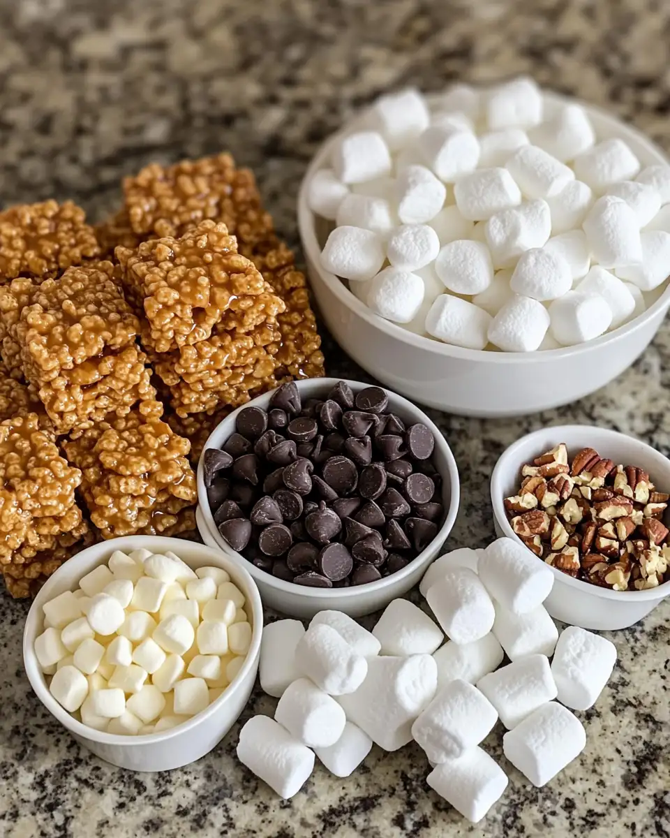 Indulge in the Ultimate Caramel Turtle Rice Krispies Treats Delight 4 Ingredients for Indulge in the Ultimate Caramel Turtle Rice Krispies Treats Delight