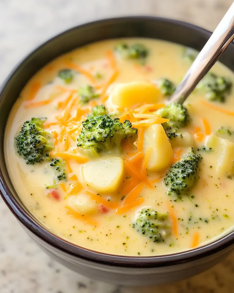 Creamy Comfort in a Bowl: Irresistible Cheddar Broccoli Potato Soup - Featured Image