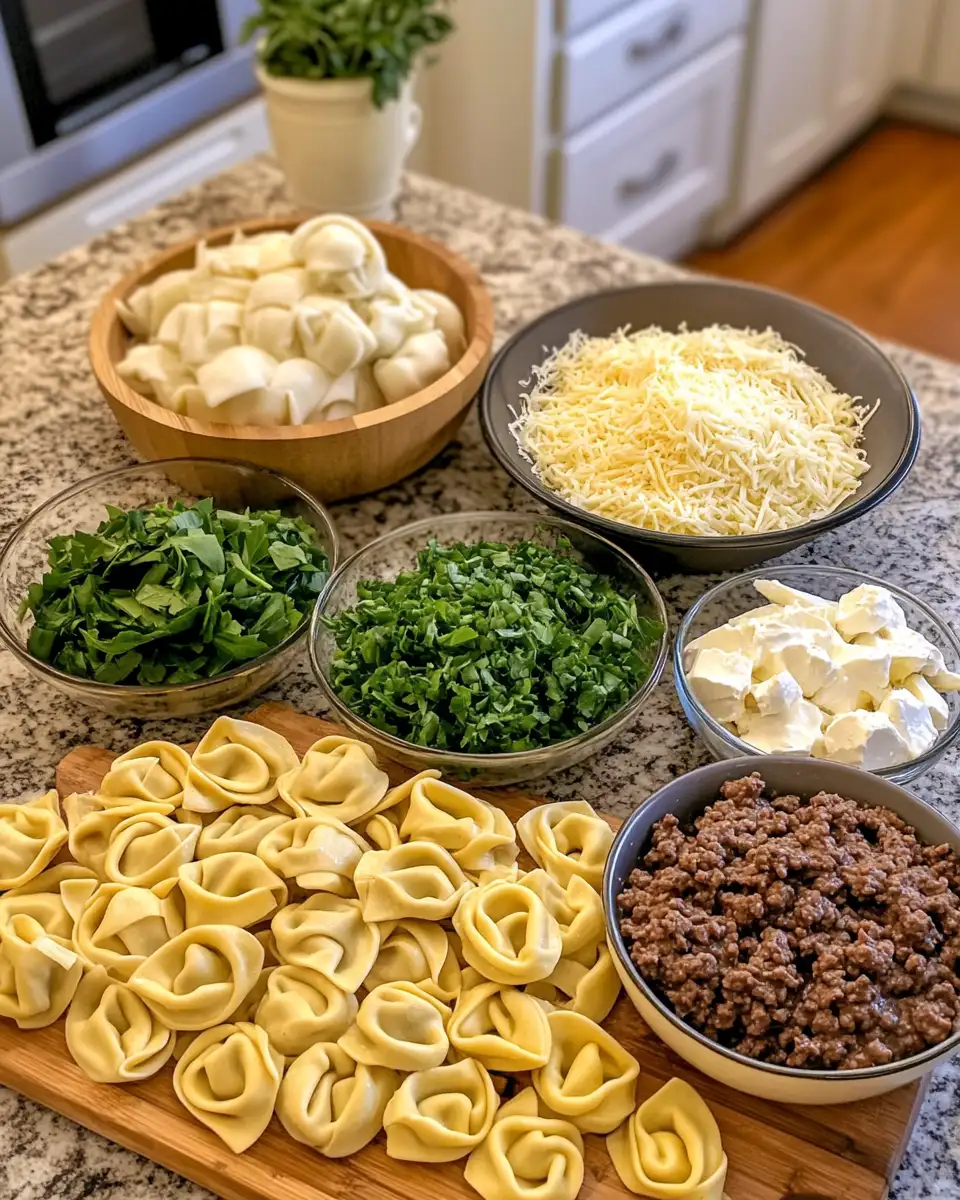 Ingredients for Indulge in Comfort: Cheesesteak Tortellini in Rich Provolone Sauce
