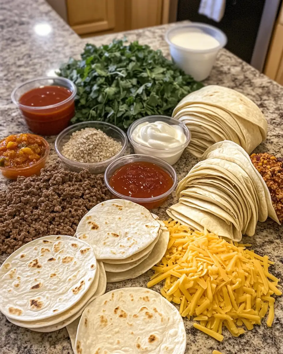 Ingredients for Cheesy Beef Wraps Recipe: A Savory Delight in Every Bite