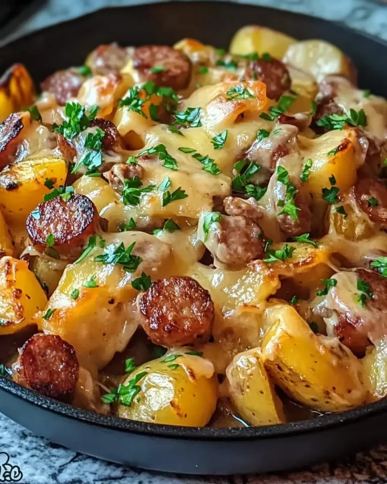 Sizzling Cheesy Ranch Potatoes and Smoked Sausage Delight - Featured Image