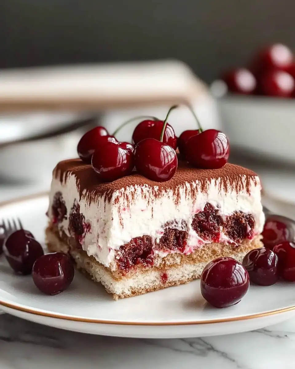 Indulge in Layers of Delight with Cherry Amaretto Tiramisu - Featured Image