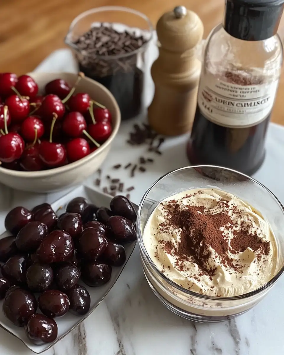 Indulge in Layers of Delight with Cherry Amaretto Tiramisu 4 Ingredients for Indulge in Layers of Delight with Cherry Amaretto Tiramisu