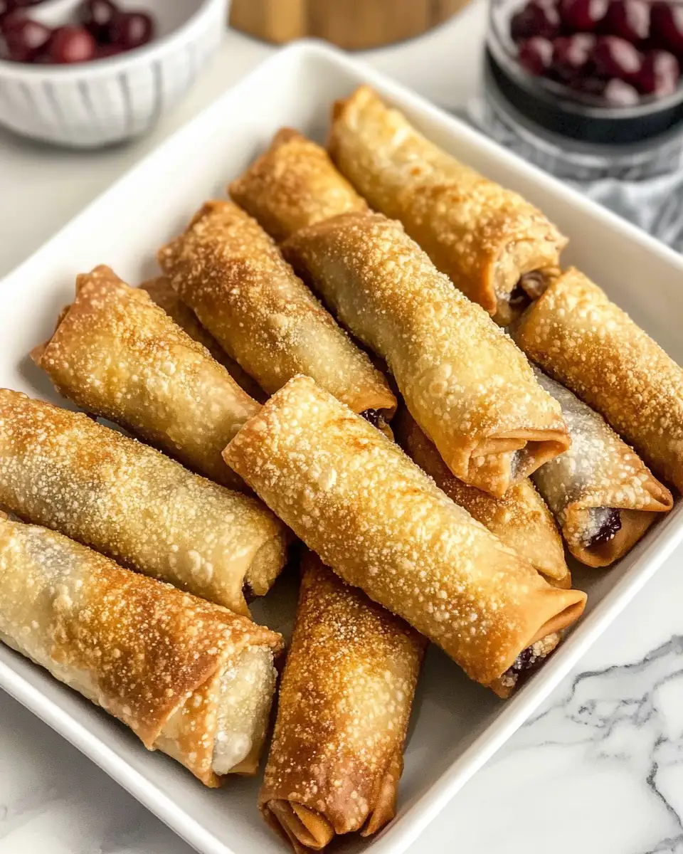 Irresistible Cherry Cream Cheese Egg Rolls That Will Make Your Taste Buds Dance - Featured Image