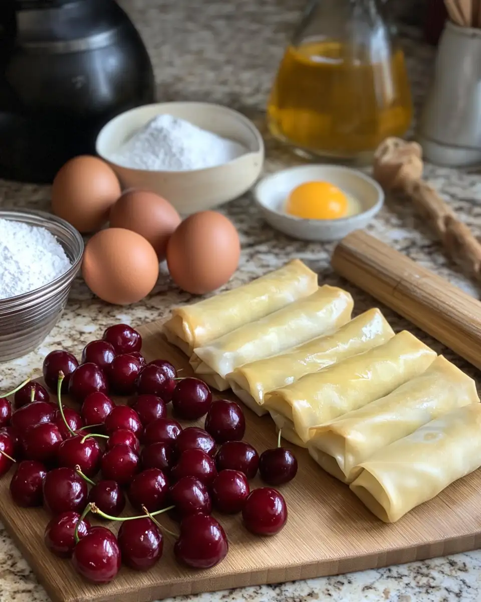 Irresistible Cherry Cream Cheese Egg Rolls That Will Make Your Taste Buds Dance 4 Ingredients for Irresistible Cherry Cream Cheese Egg Rolls That Will Make Your Taste Buds Dance
