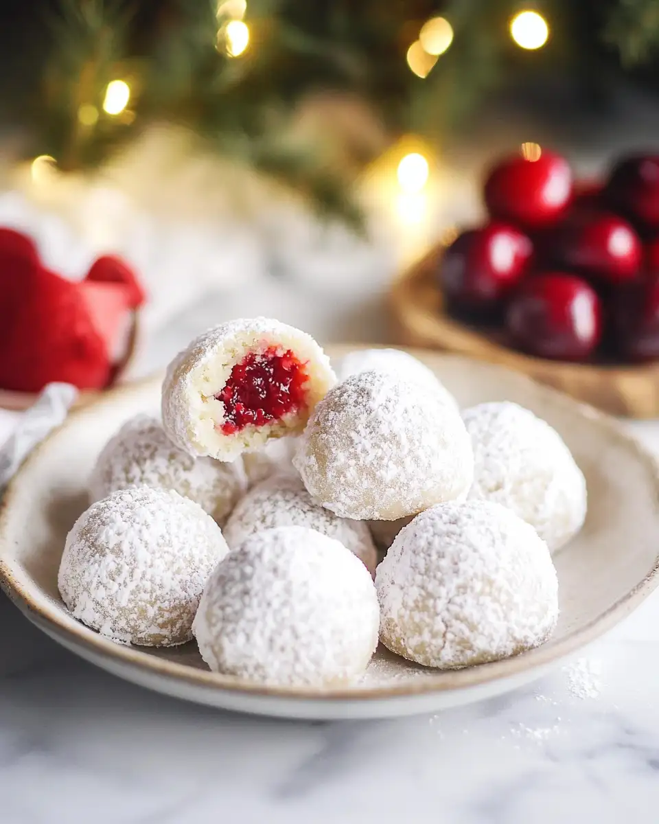 Sweet Bliss in Every Bite Cherry Snowball Cookies Delight - Featured Image