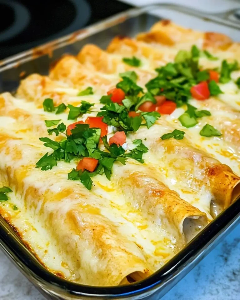 Creamy Dreamy Delight: Chicken Enchiladas with Sour Cream White Sauce - Featured Image