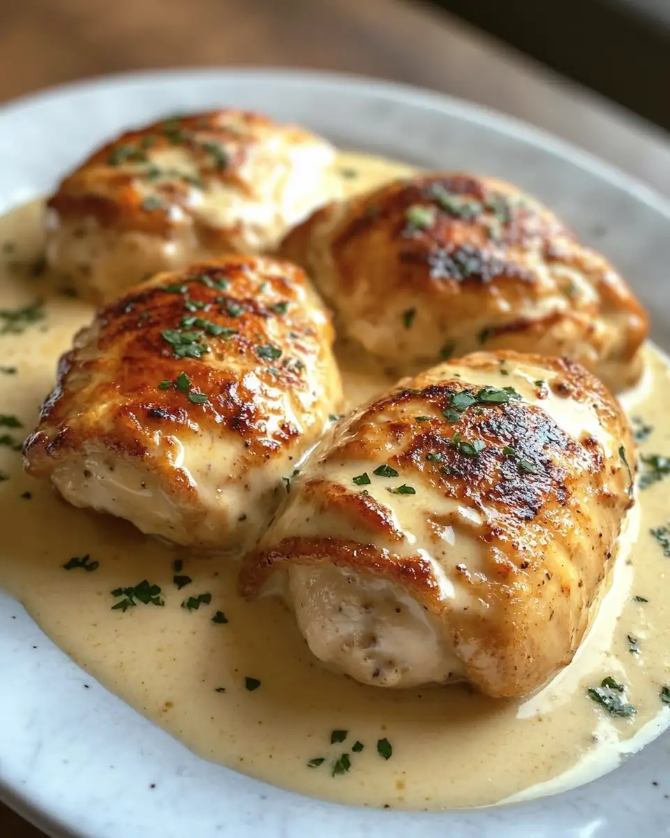 Irresistible Chicken Pillows with Luscious Creamy Parmesan Sauce 6 Final dish - Irresistible Chicken Pillows with Luscious Creamy Parmesan Sauce