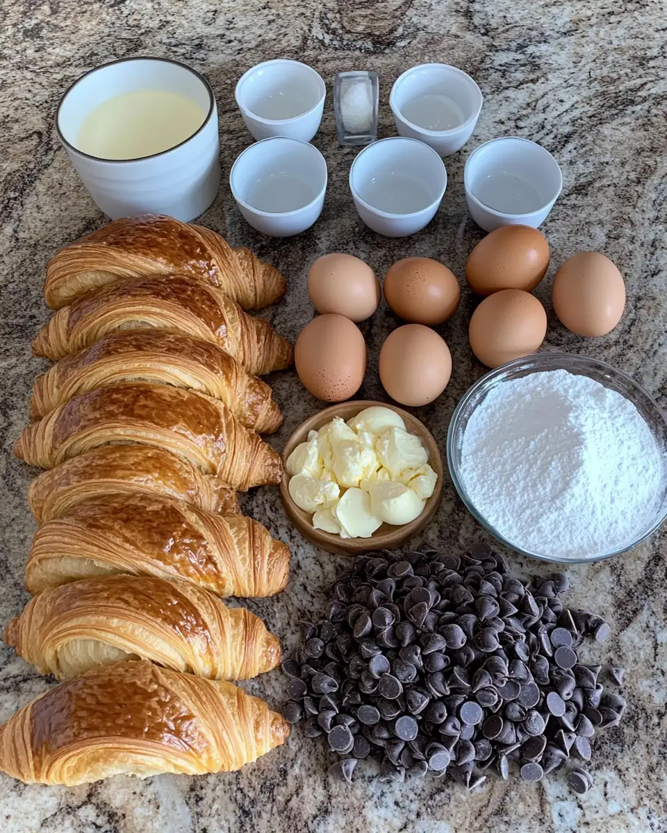 Indulge Your Mornings with a Chocolate Croissant Breakfast Bake Delight 4 Ingredients for Indulge Your Mornings with a Chocolate Croissant Breakfast Bake Delight