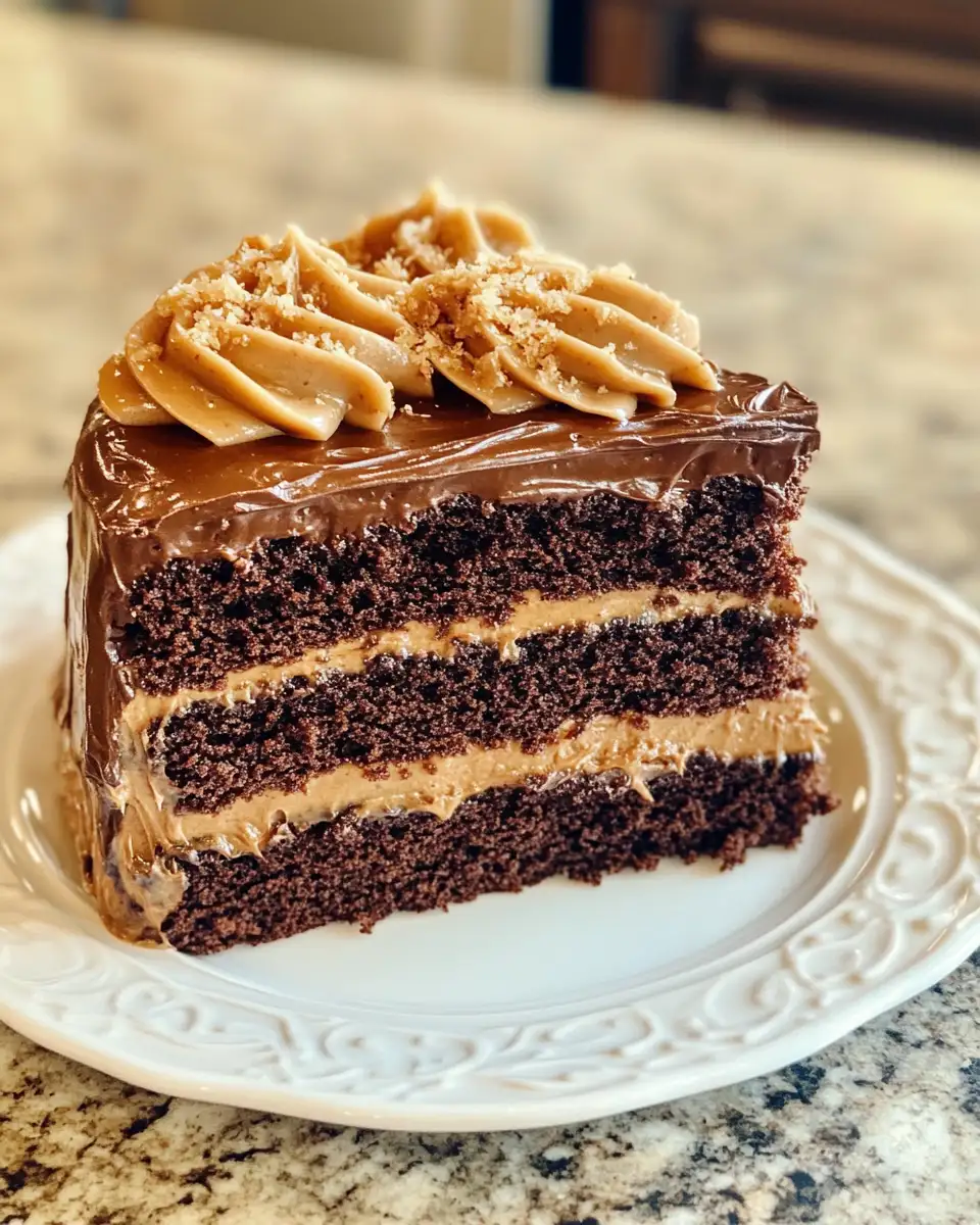 Final dish - Decadent Delight: Chocolate Fudge Cake with Salted Caramel Buttercream