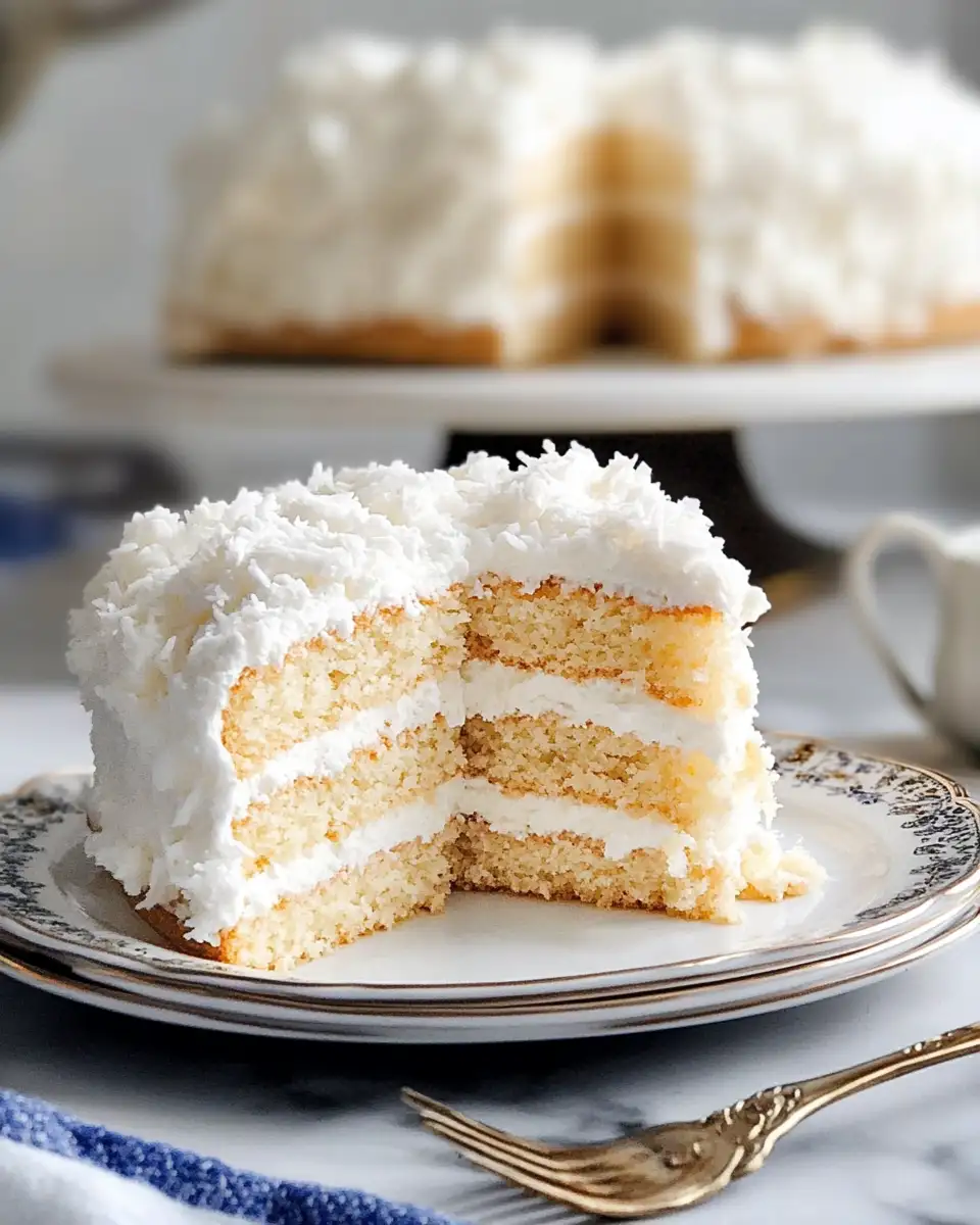 Elevate Your Baking with This Heavenly Coconut Cloud Cake Recipe - Featured Image