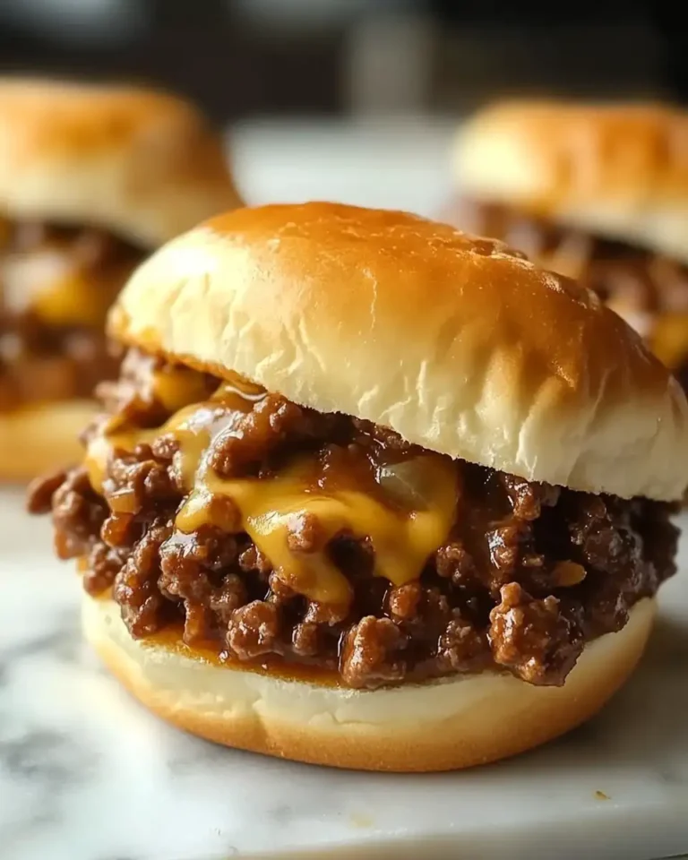 Savory French Onion Beef Sloppy Joes with Gooey Melted Cheese - Featured Image