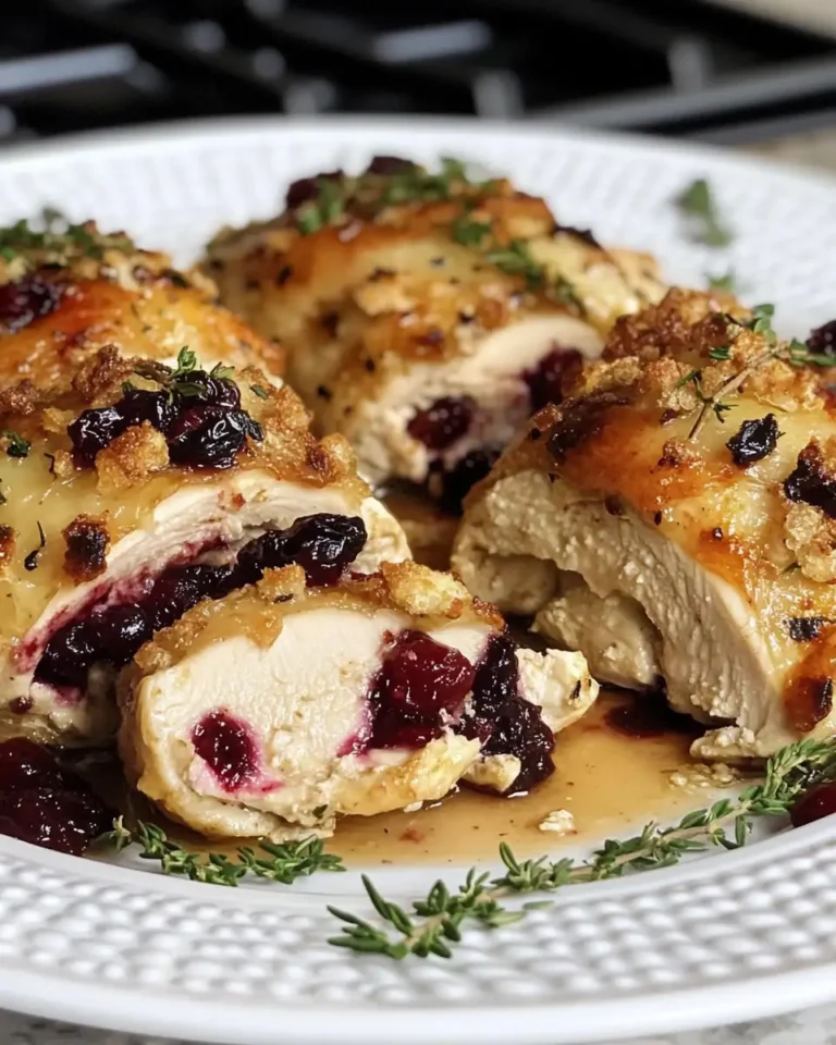 Mouthwatering Cranberry Brie Stuffed Chicken: A Gourmet Delight - Featured Image