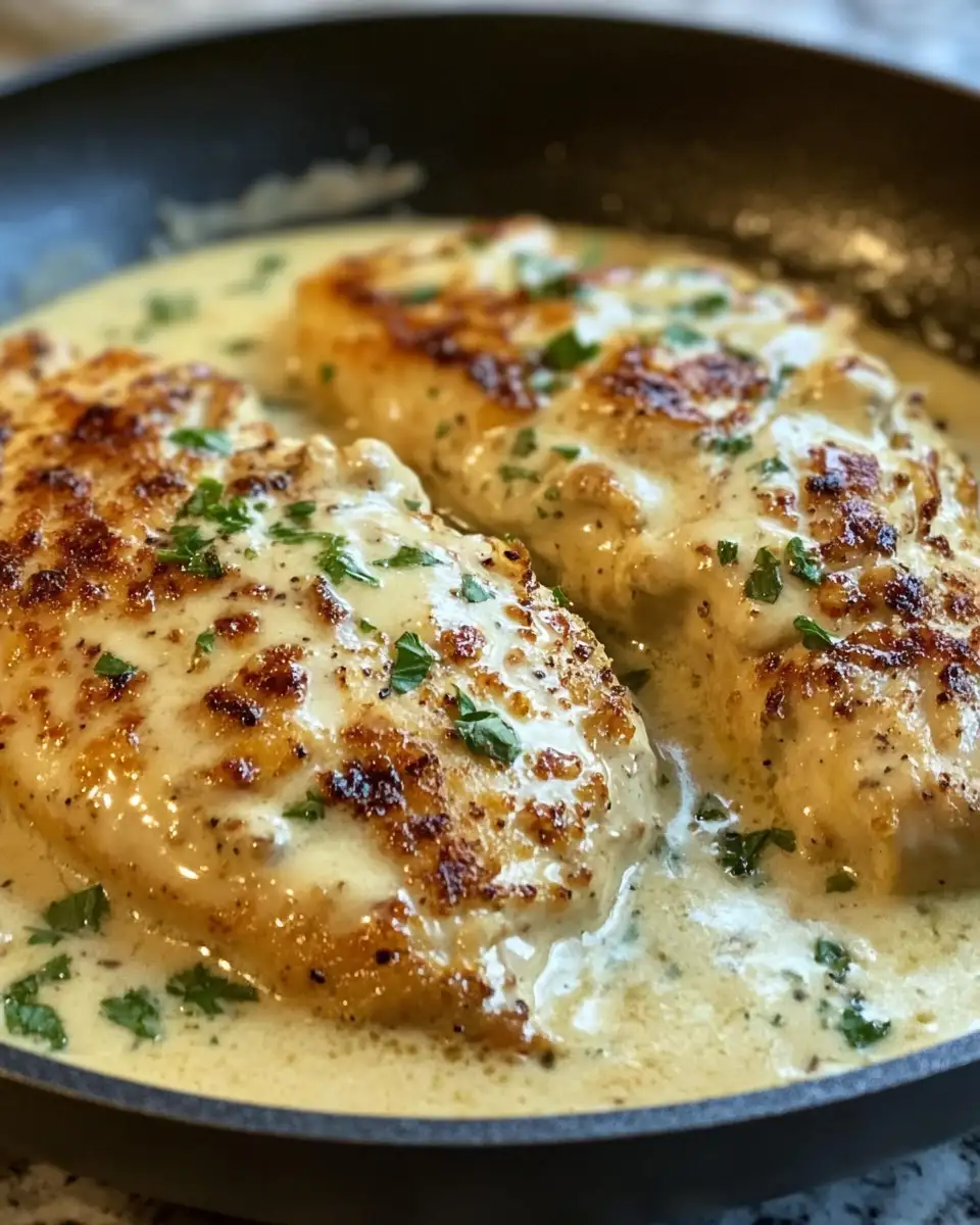 Final dish - Decadent Delights: Creamy Asiago Chicken That Will Melt Your Heart