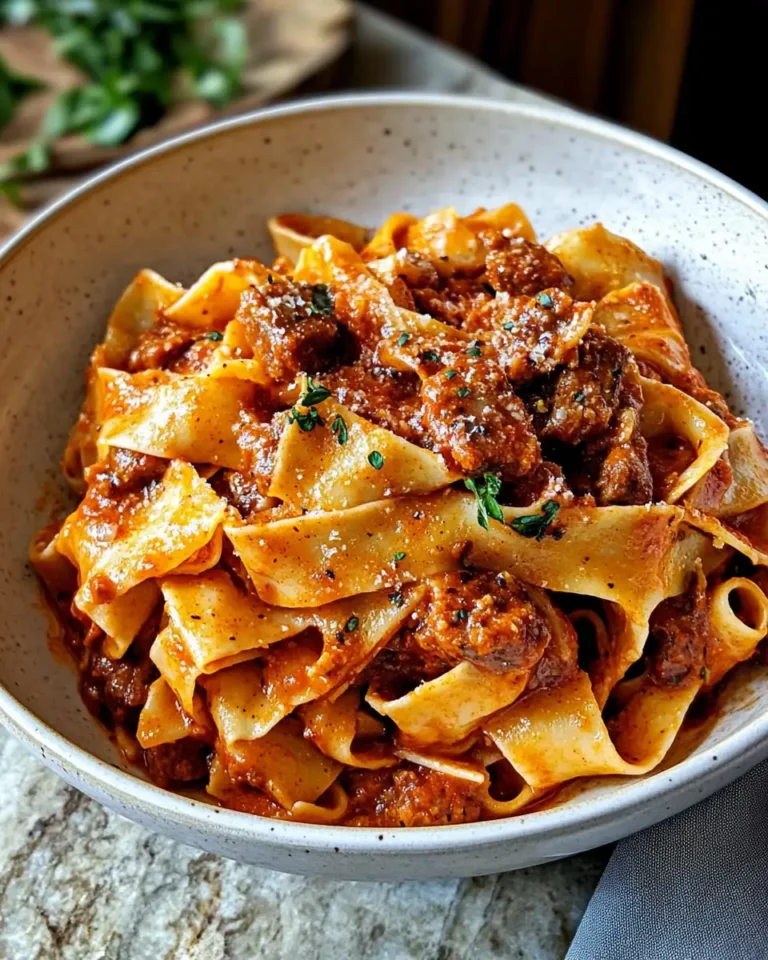 Savor the Spice: Creamy Calabrian Chili Pappardelle with Beef Sausage and Fennel - Featured Image