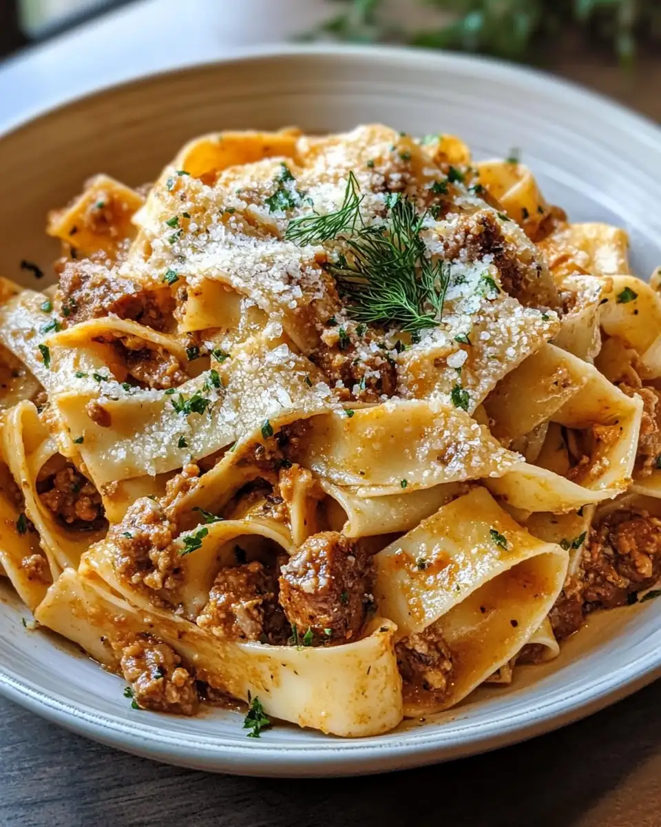 Spice Up Your Dinner with Creamy Calabrian Chili Pappardelle and Savory Sausage & Fennel - Featured Image