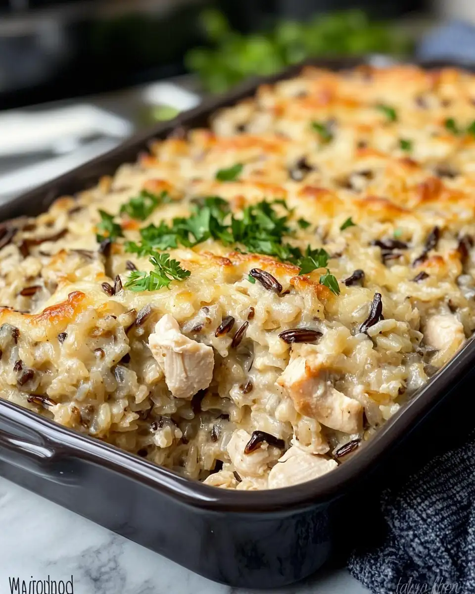 Hearty Comfort in a Dish Creamy Chicken Wild Rice Casserole Delights - Featured Image