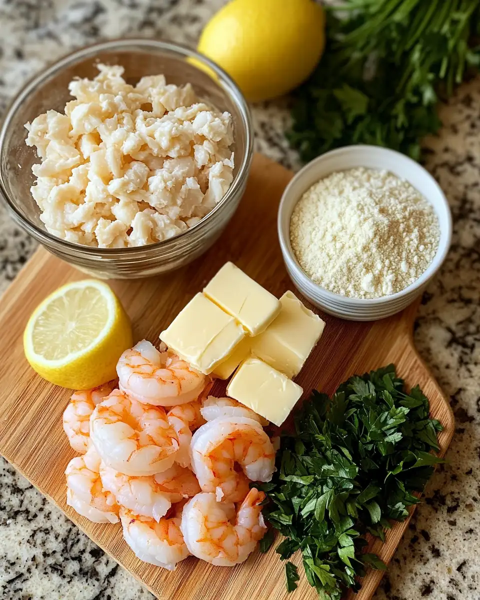 Ingredients for Dive into Decadence with Creamy Crab and Shrimp Seafood Bisque