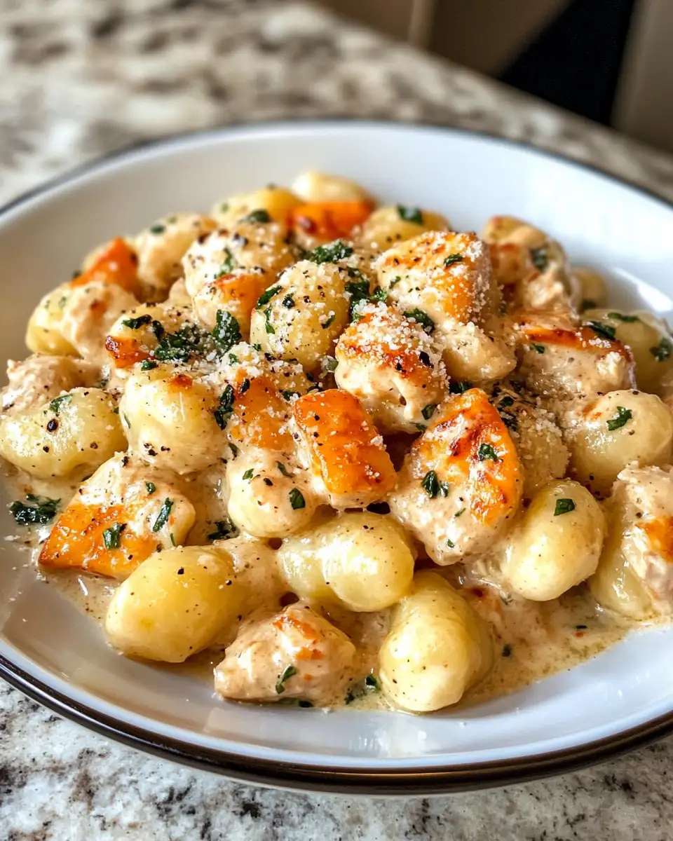 Final dish - Mouthwatering Creamy Crack Chicken Gnocchi: Your New Comfort Food Obsession