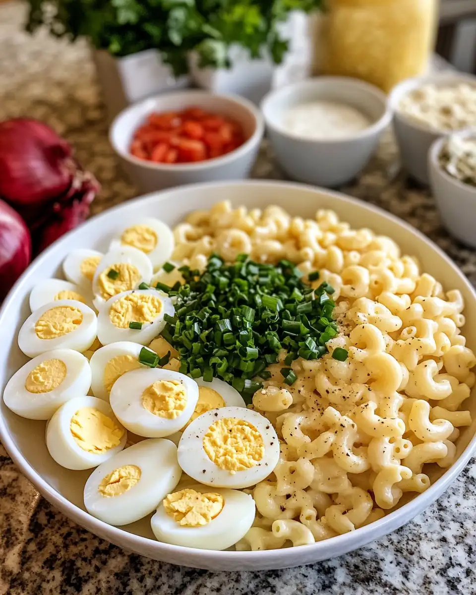 Egg-ceptional Flavor: Dive into Creamy Deviled Egg Macaroni Salad 3 Ingredients for Egg-ceptional Flavor: Dive into Creamy Deviled Egg Macaroni Salad