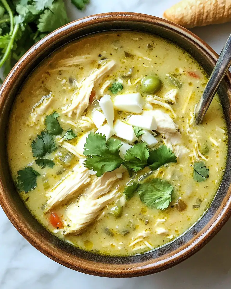 Warm Up Your Soul with Creamy Green Enchiladas Chicken Soup - Featured Image
