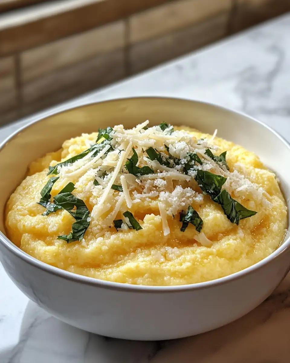 Final dish - Indulge in Comfort: Creamy Italian Polenta With Parmesan