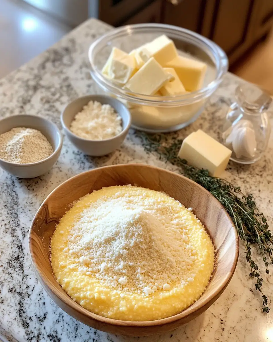 Ingredients for Indulge in Comfort: Creamy Italian Polenta With Parmesan