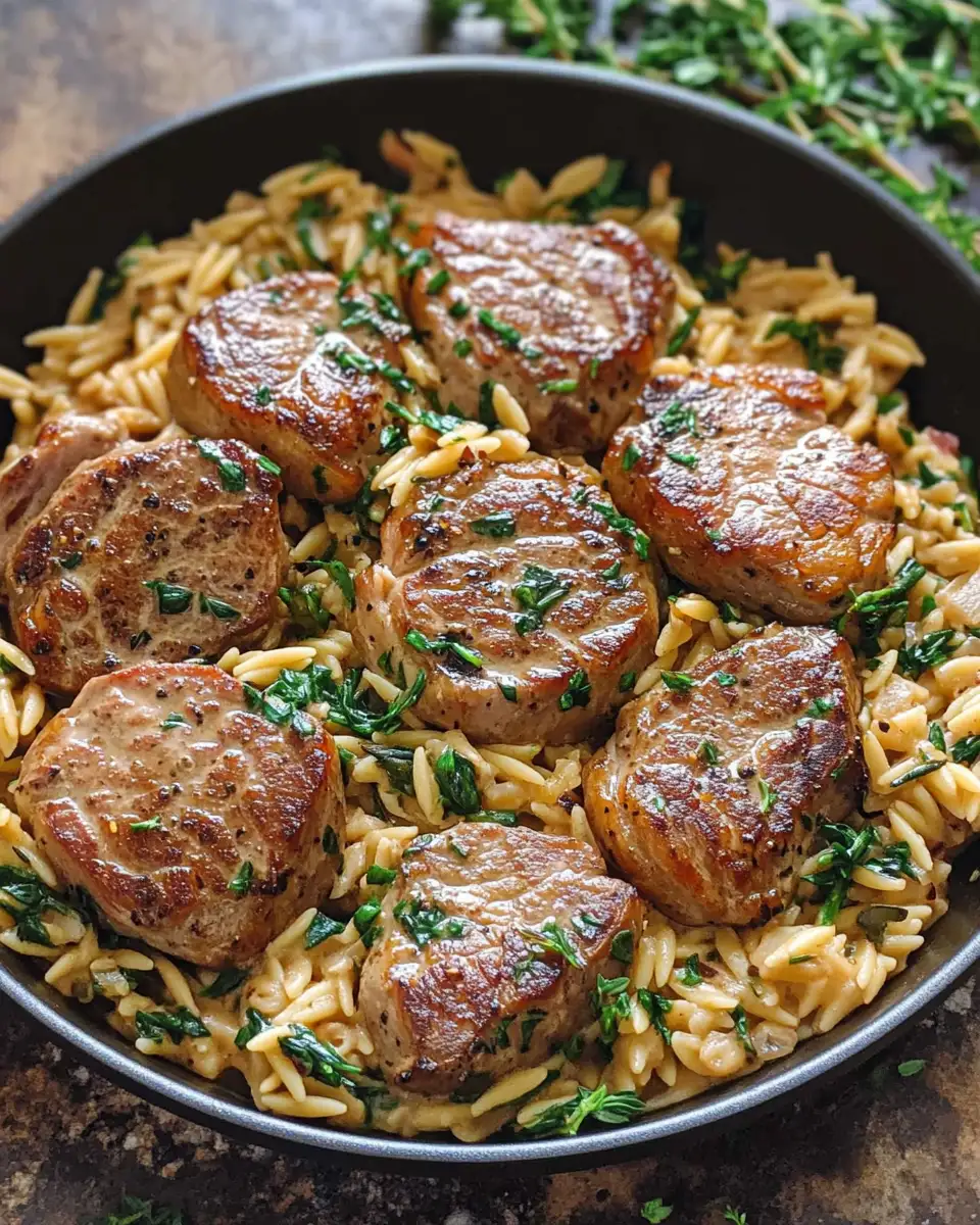 Savor the Flavor: Creamy Pork Tenderloin Medallions with Orzo Magic - Featured Image