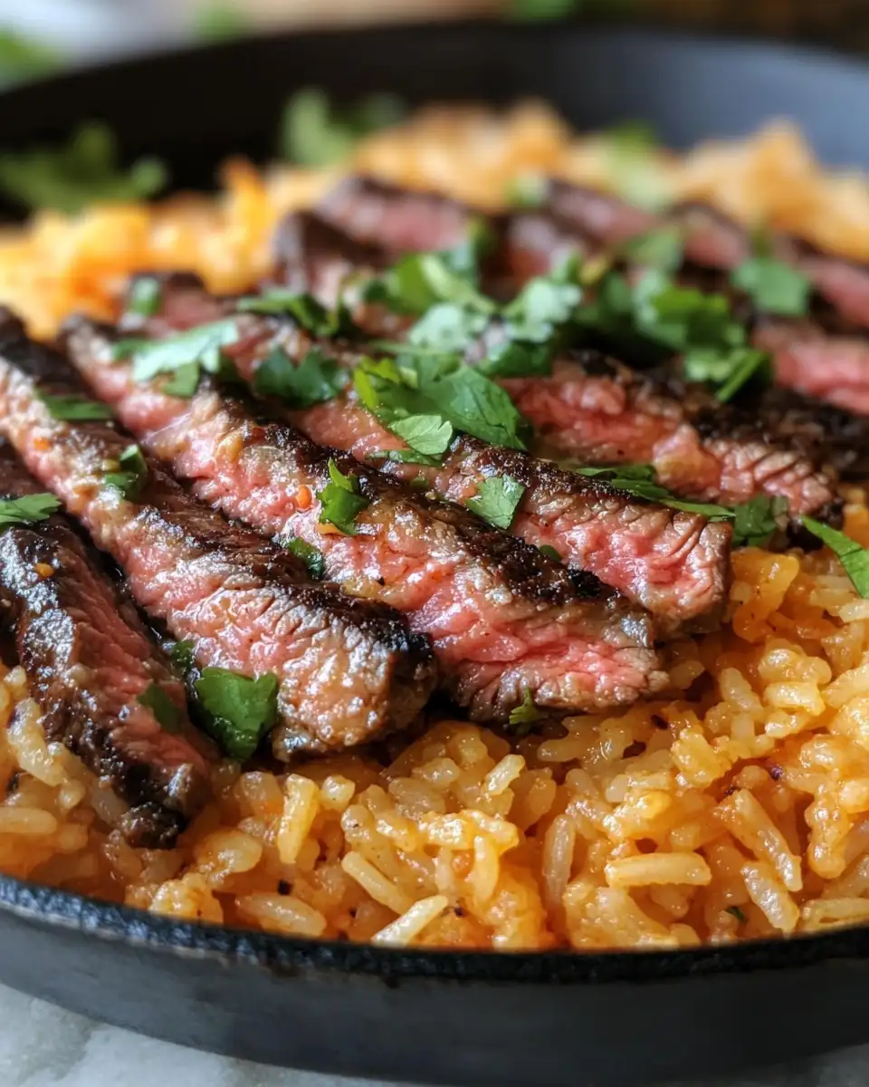 Savor the Flavor: Creamy Queso Rice Meets Juicy Steak Strips - Featured Image