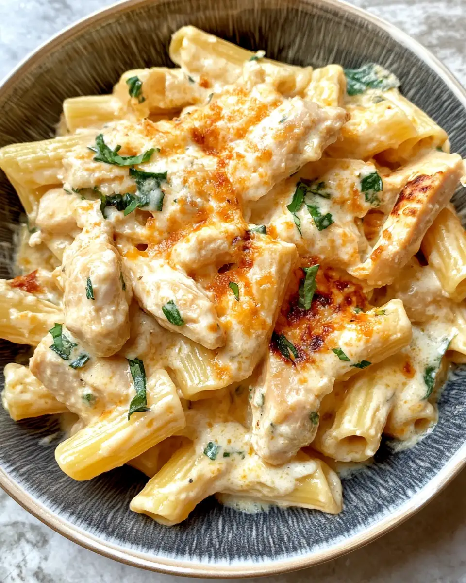 Final dish - Decadent Delight: Creamy Ricotta Chicken Pasta Recipe to Savor