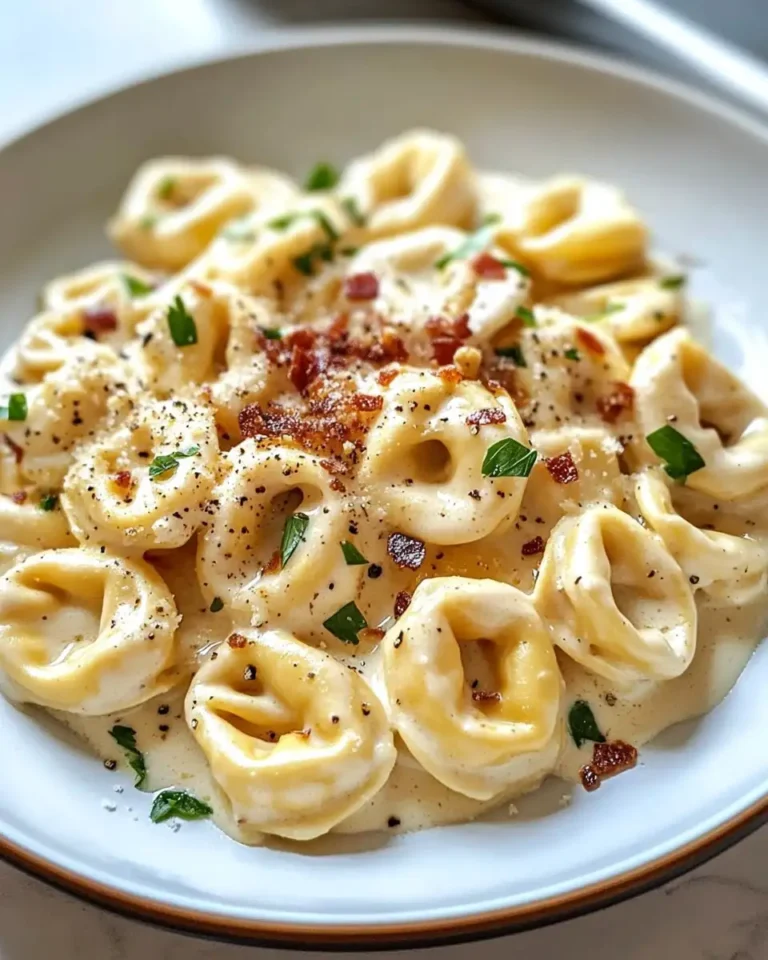 Indulge in Comfort: Creamy Tortellini Carbonara Bliss - Featured Image