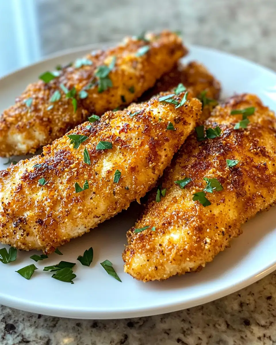 Ultimate Crispy Air Fryer Parmesan Chicken Tenders Delight 6 Final dish - Ultimate Crispy Air Fryer Parmesan Chicken Tenders Delight