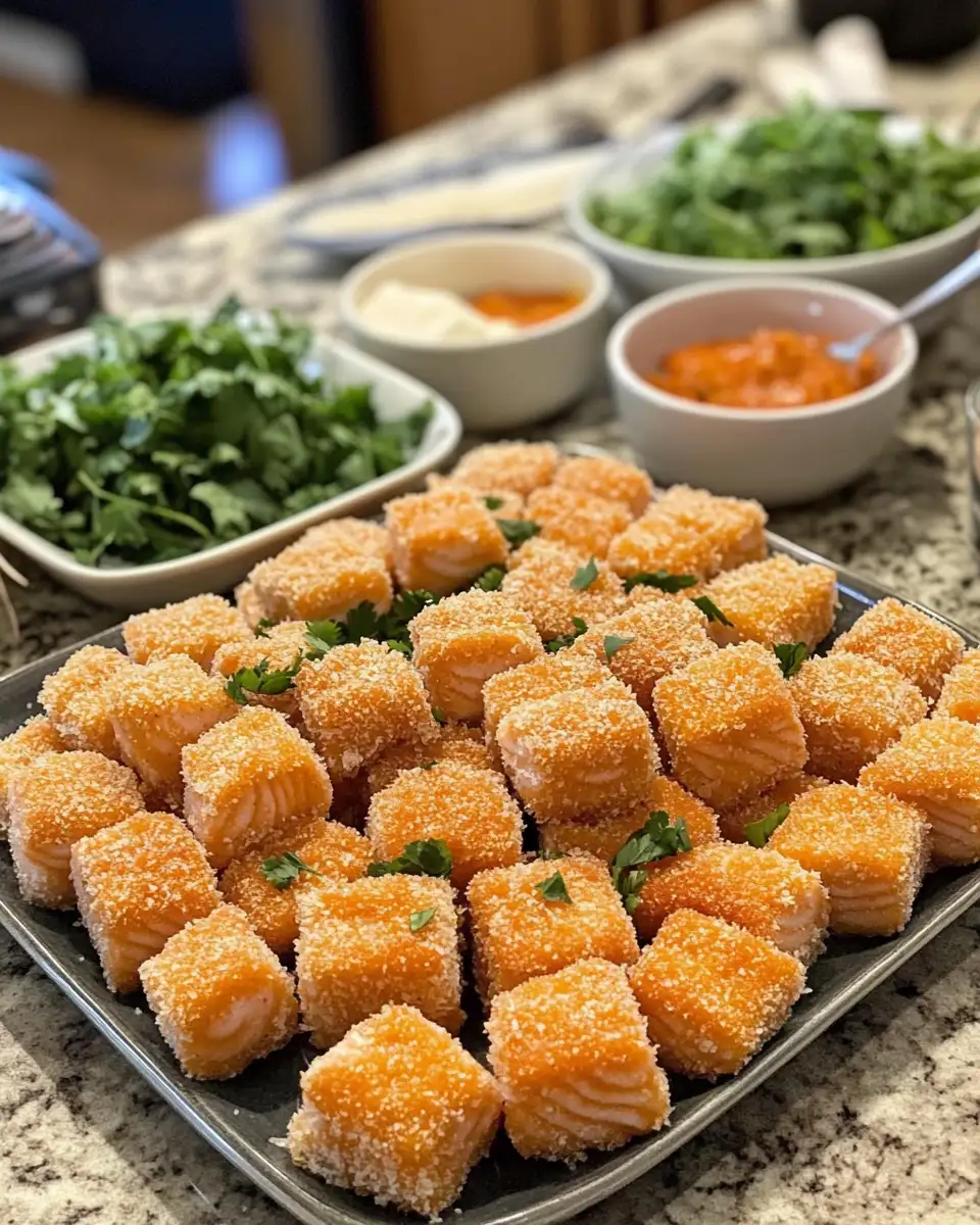 Ingredients for Irresistibly Crispy Bang Bang Salmon Bites That Will Wow Your Taste Buds
