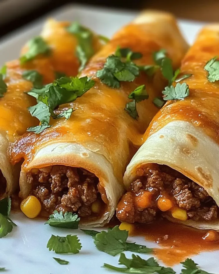 Crispy Beef and Cheese Chimichangas: A Flavor Explosion in Every Bite - Featured Image