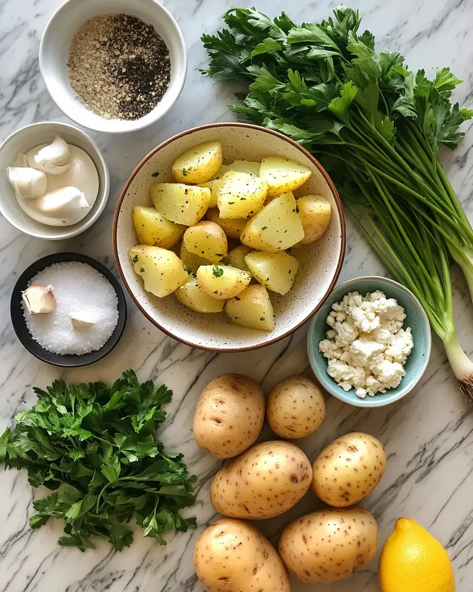 Ingredients for Crispy Smashed Potato Salad: The Ultimate Crunchy Side Dish