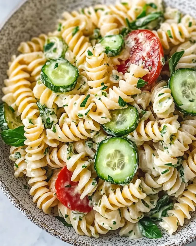 Refreshing Delight Cucumber Pasta Salad Recipe - Featured Image