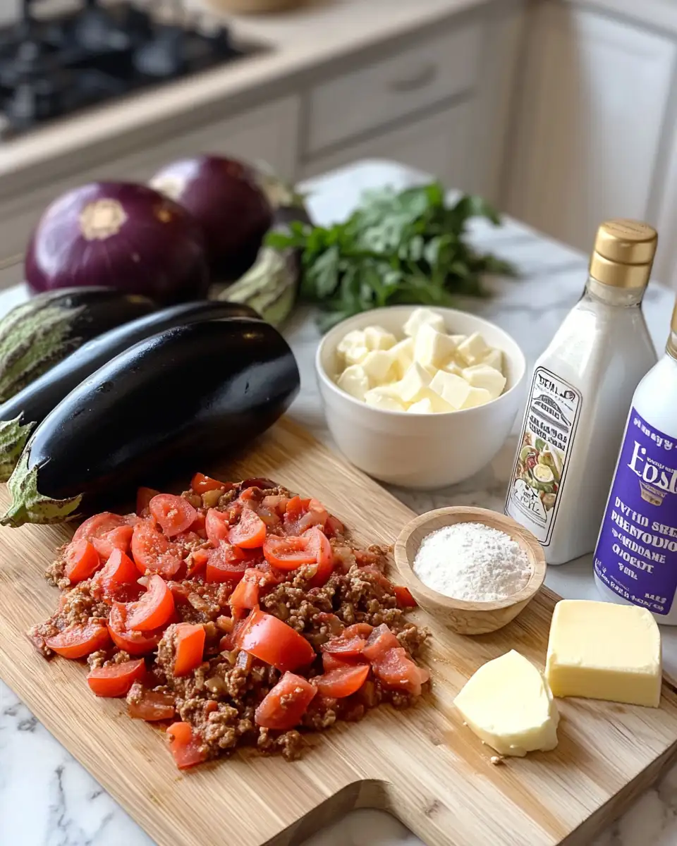 Ingredients for Discover the Secrets to a Delicious Greek Moussaka Recipe