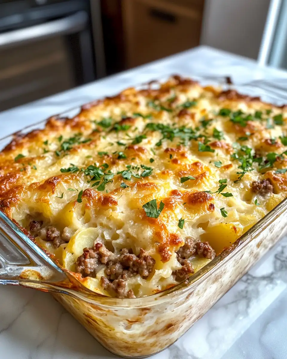 Final dish - The Ultimate Comfort: Delicious Hamburger Potato Casserole Recipe