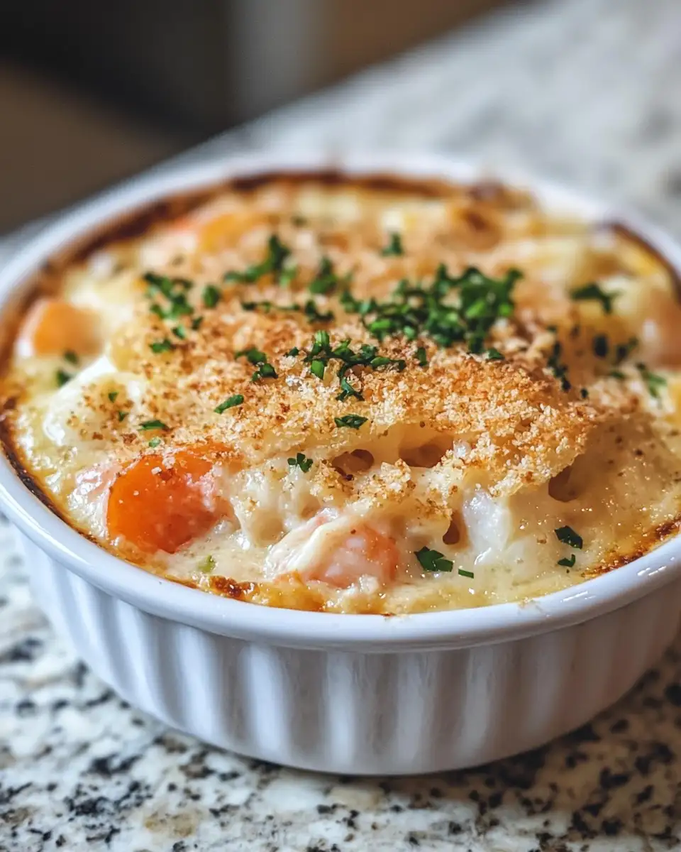 Final dish - Mouthwatering Seafood Gratin: A Taste of the Ocean at Your Table