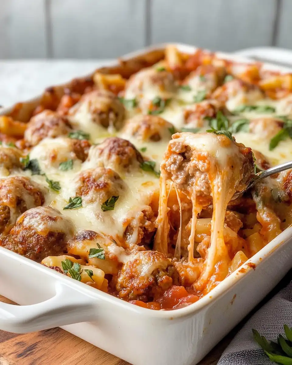 Effortless Comfort: Dump-and-Bake Meatball Casserole Extravaganza - Featured Image