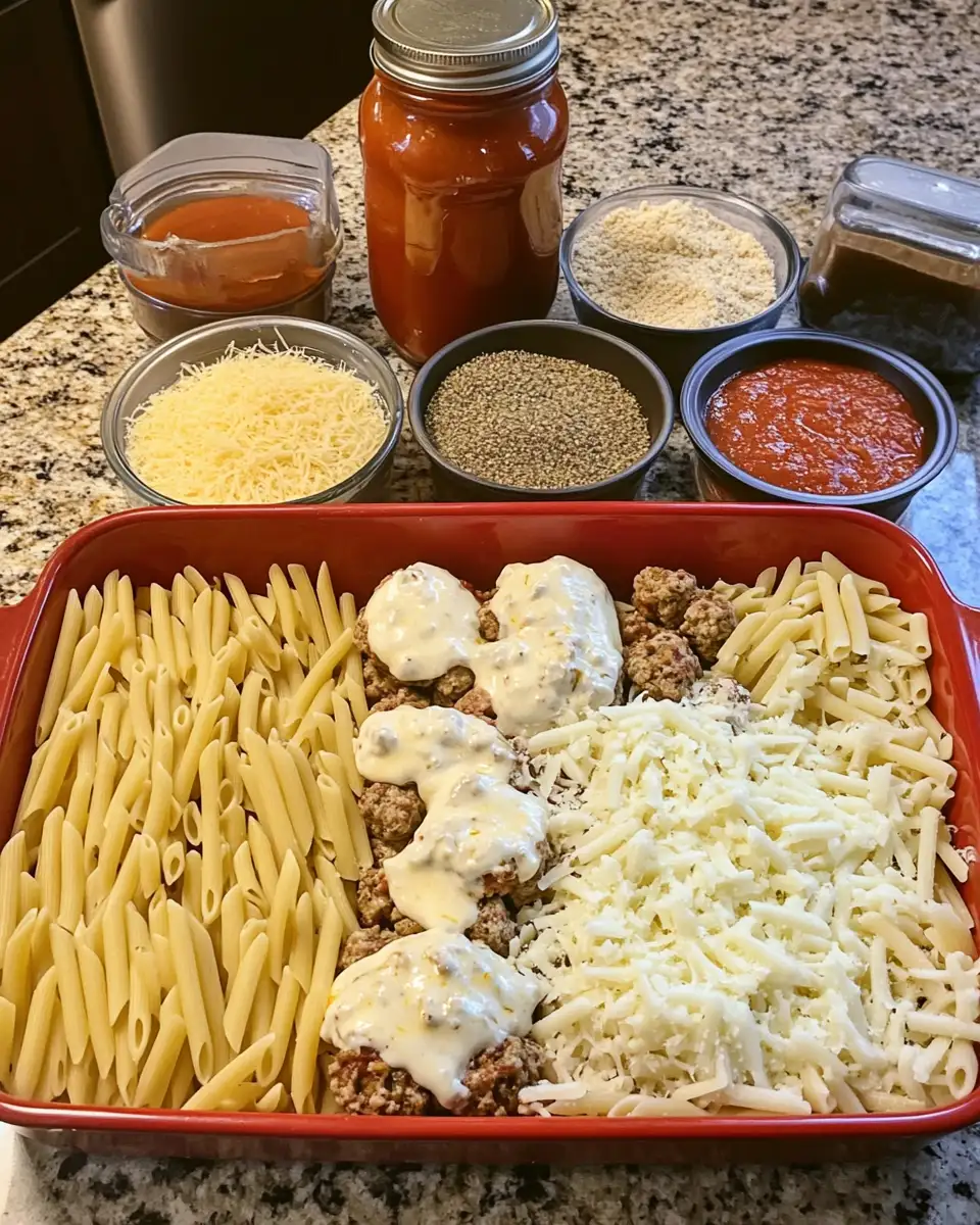 Effortless Comfort: Dump-and-Bake Meatball Casserole Extravaganza 4 Ingredients for Effortless Comfort: Dump-and-Bake Meatball Casserole Extravaganza