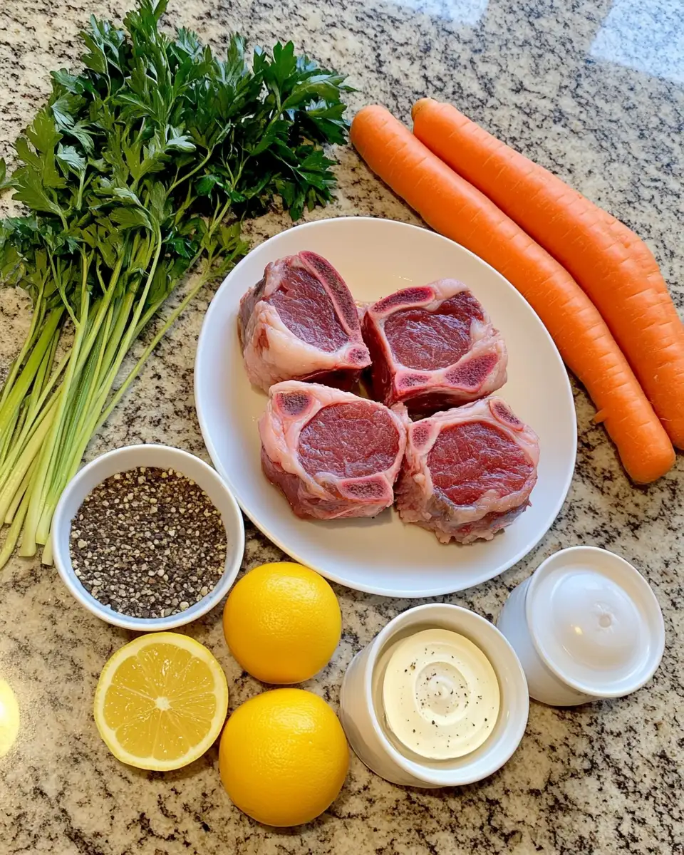 Ingredients for Melt-in-Your-Mouth Magic: Easy Braised Beef Osso Bucco Recipe