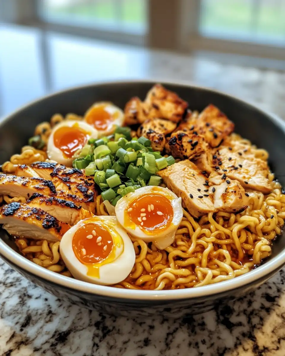 Ignite Your Taste Buds with Fiery Chicken Ramen 6 Final dish - Ignite Your Taste Buds with Fiery Chicken Ramen