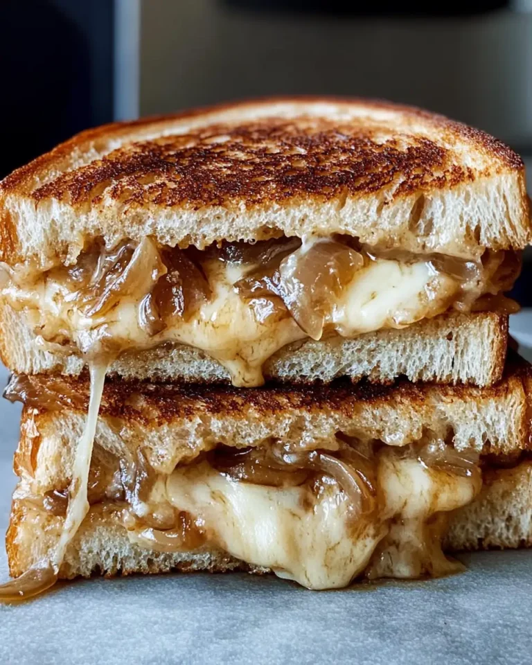 Gooey Perfection: The Ultimate French Onion Grilled Cheese Sandwich - Featured Image