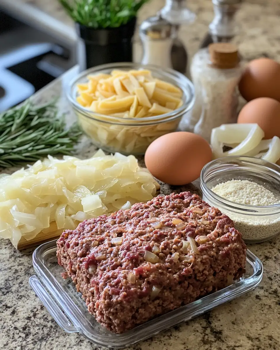 Ingredients for Savor the Flavor: French Onion Meatloaf Delight