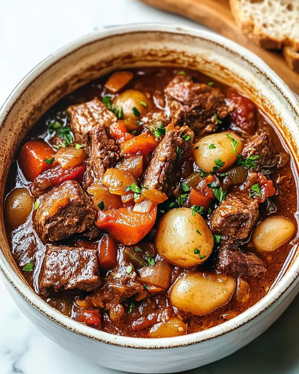 Savor the Rich Flavors of French-Style Beef Stew with Red Wine - Featured Image