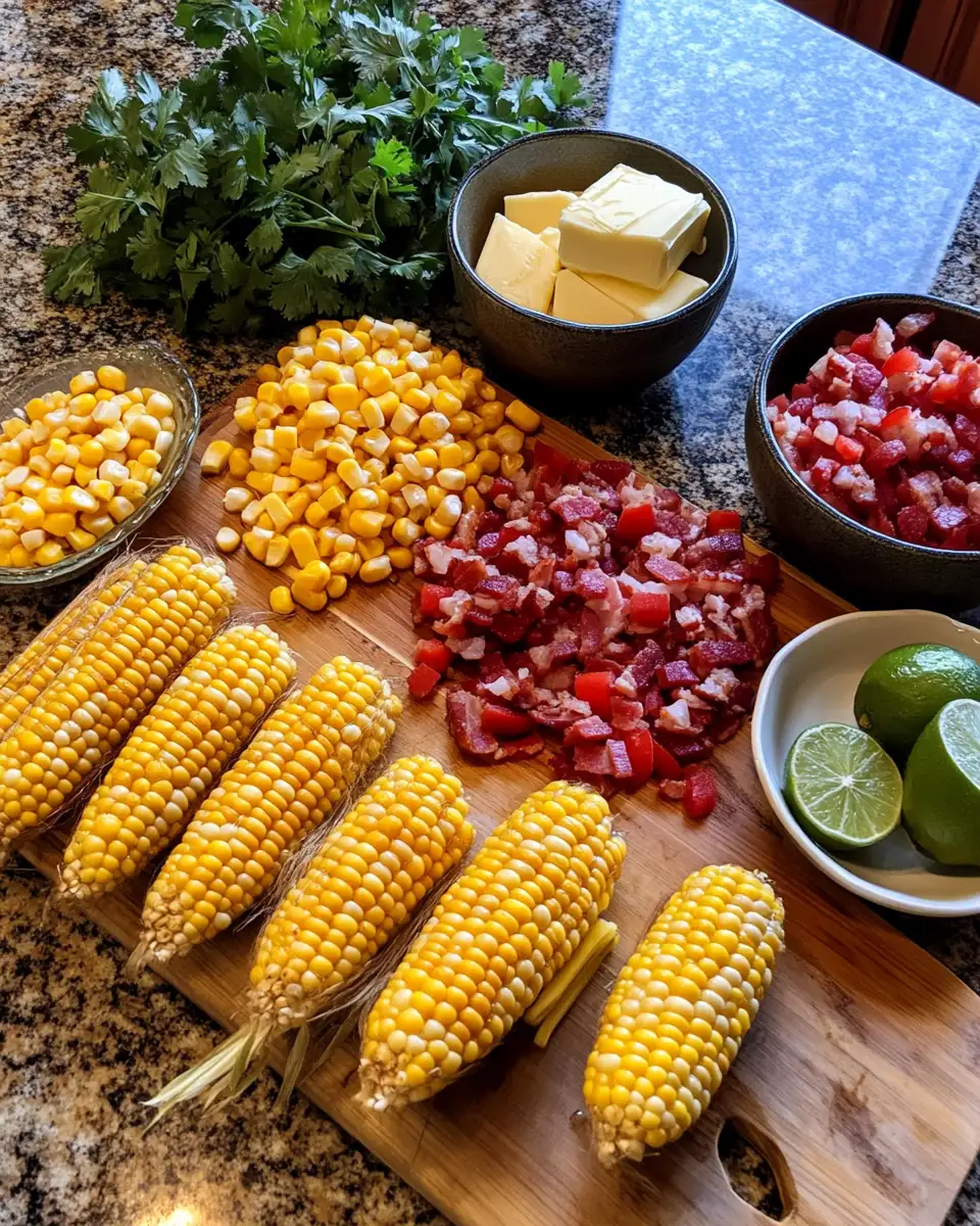 Sizzling Summer Delight: Fried Corn with Bacon Bliss 4 Ingredients for Sizzling Summer Delight: Fried Corn with Bacon Bliss